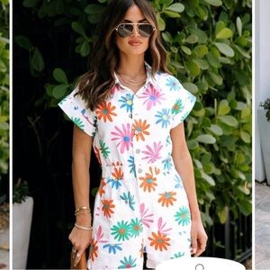 Vici Floral Print Jumpsuit